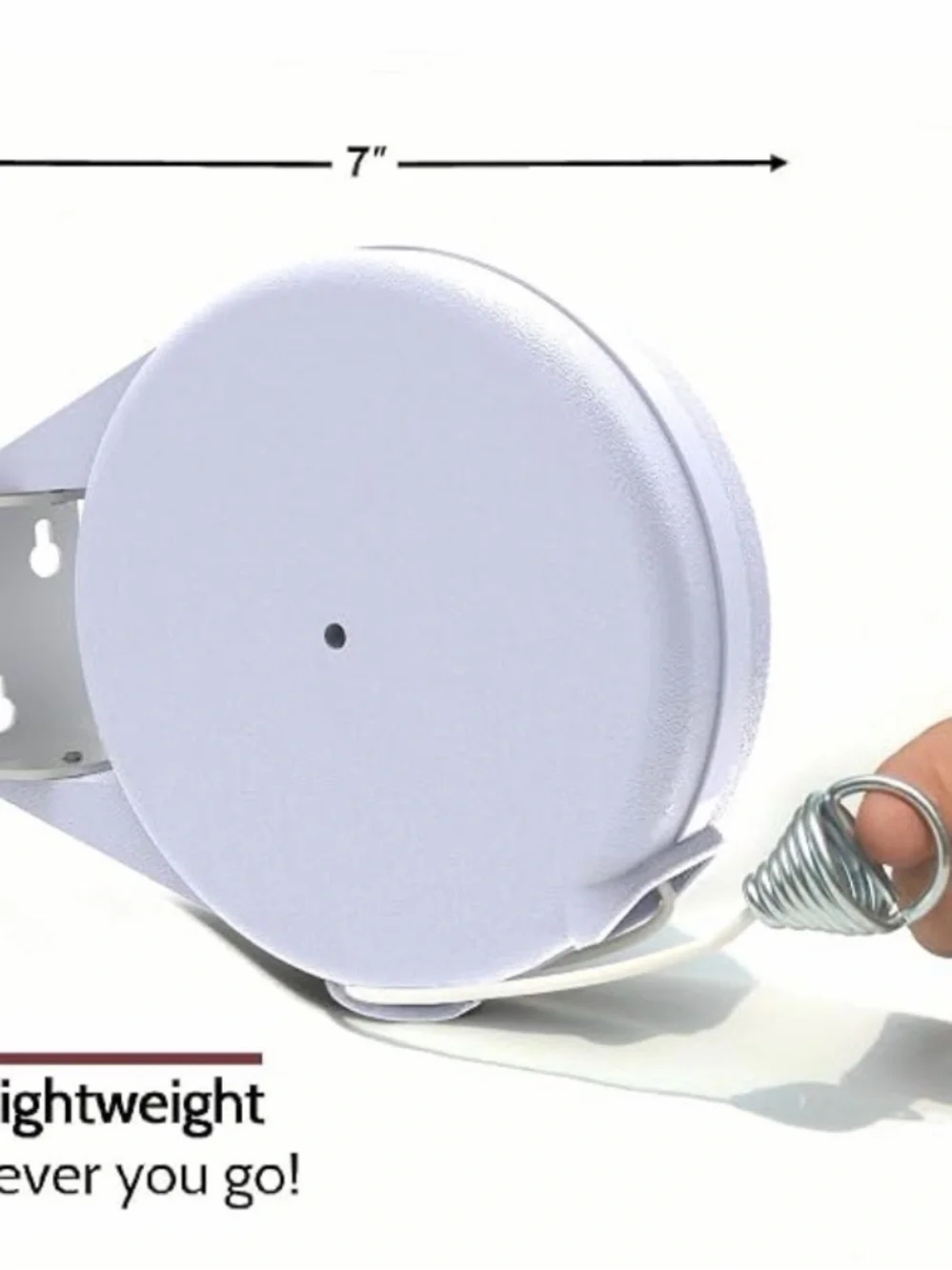 Riveda  Light Gray Retractable Clothesline Reel 45 Feet NIB